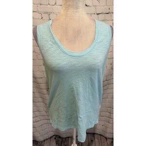 NWT Gap Light Blue Women's Cotton Tank Top Shirt Size Medium
